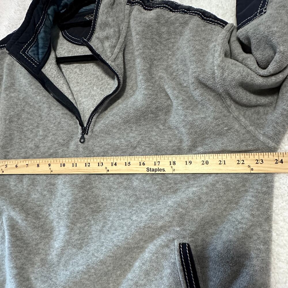Paul & Shark Yachting Mens size Large 1/4 Zip Gray Grey Fleece Sweatshirt - Picture 4 of 8